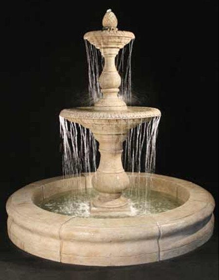 Gran Vista Outdoor Fountain with Fiore Pond