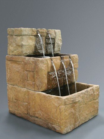 Stone Courtyard Cascade Wall Outdoor Fountain