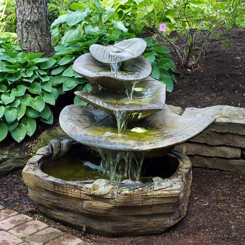 garden fountain Giant Leaf Henri Studio