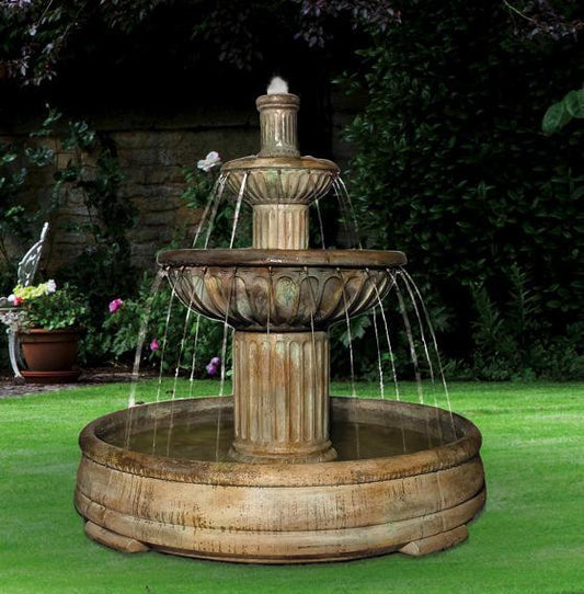 garden fountain Fluted Fountain Henri