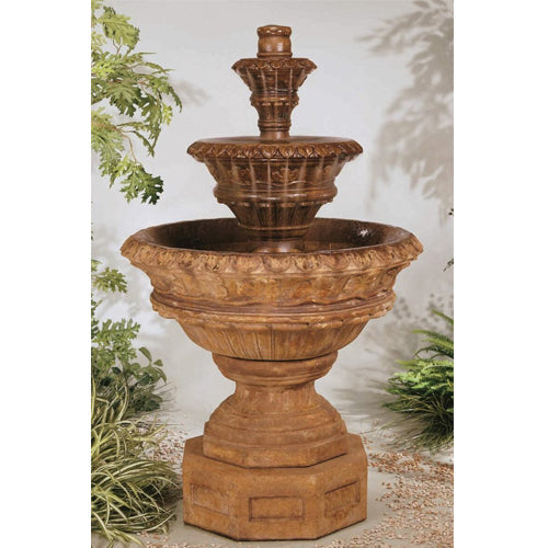 garden fountain stone cascade