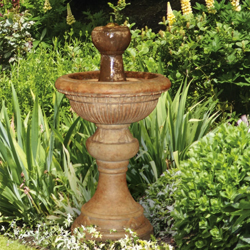 garden fountain stone cascade