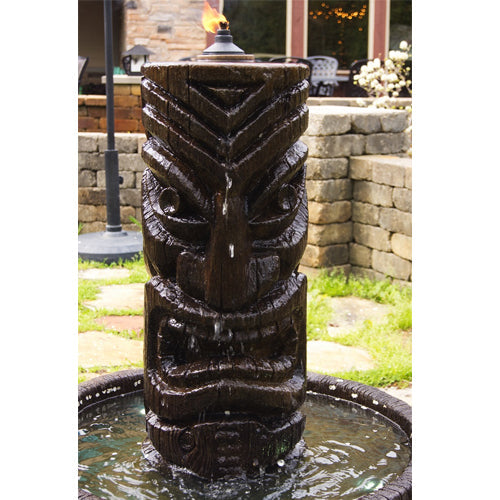 garden fountain stone cascade