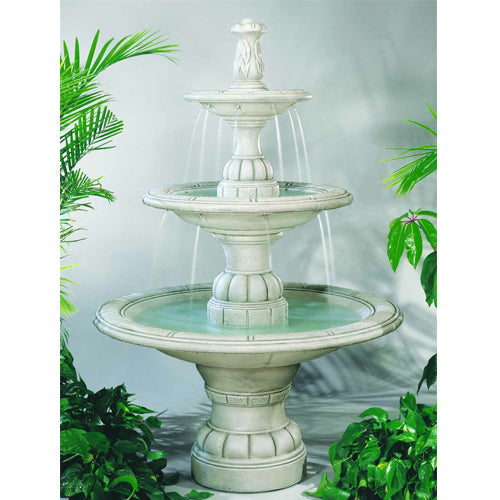 garden fountain stone cascade