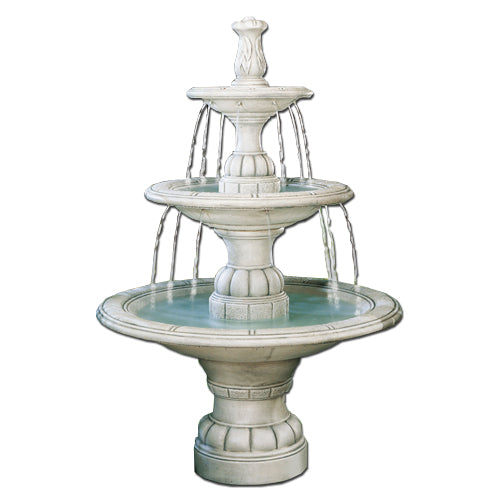 garden fountain stone cascade