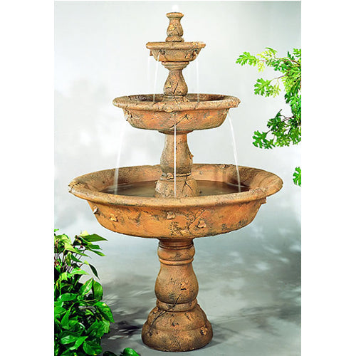 garden fountain stone cascade