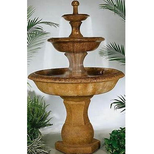 garden fountain stone cascade