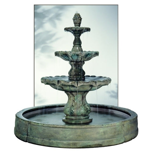 garden fountain stone cascade