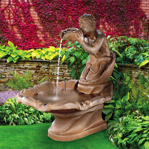 garden fountain stone cascade