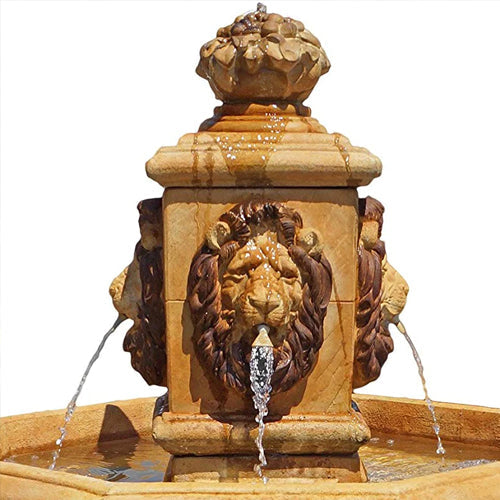 garden fountain stone cascade