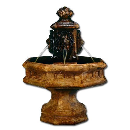 garden fountain stone cascade