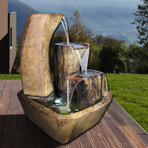 garden fountain Curving Vessels Henri