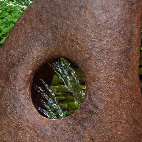 garden fountain stone cascade