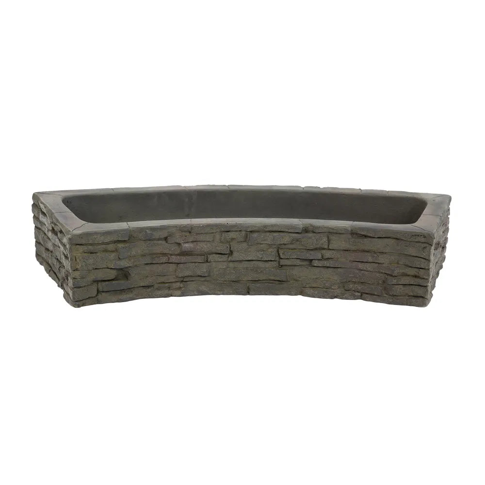 Stacked Slate Wall Topper Curved Quad-Spill