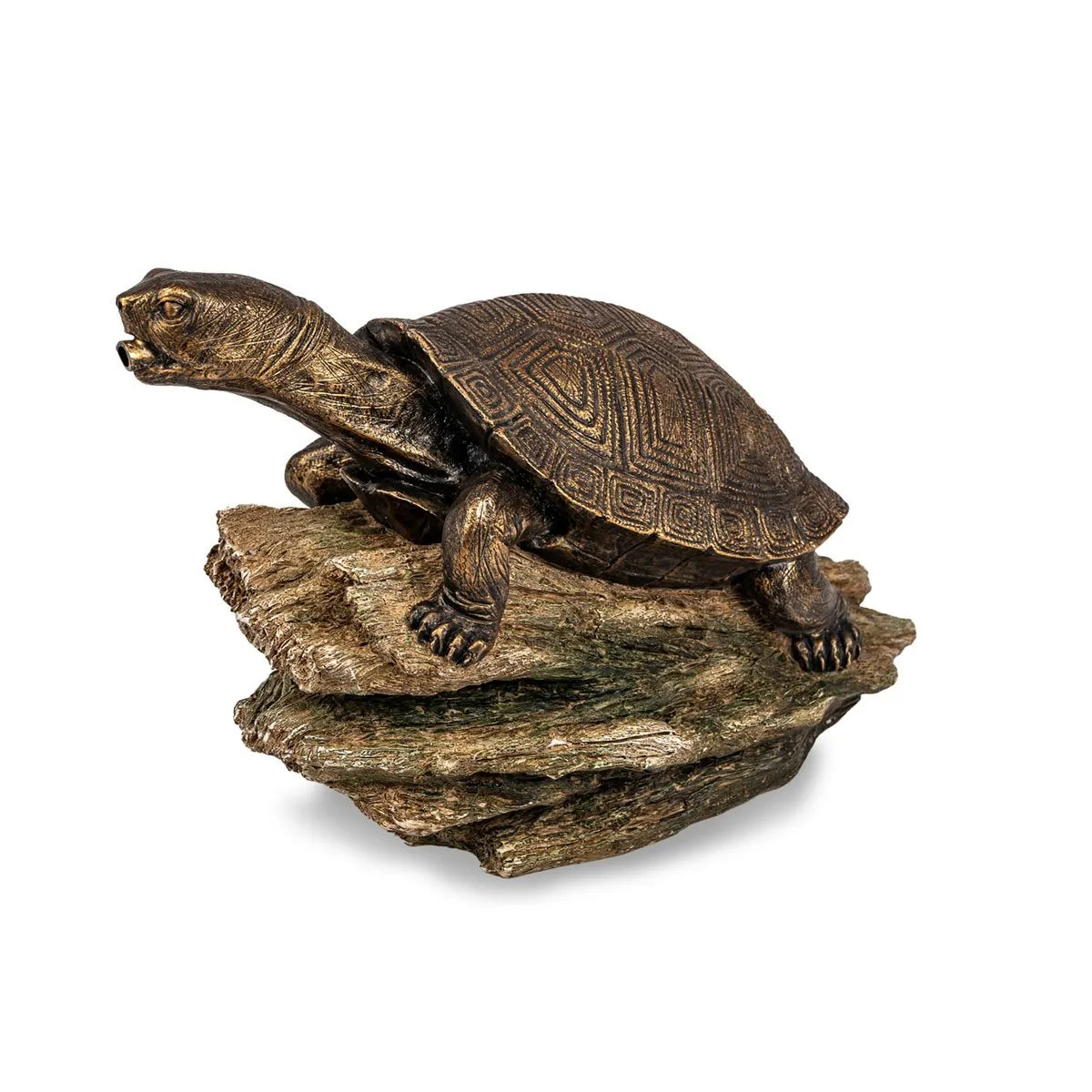 Turtle on Log Spitter