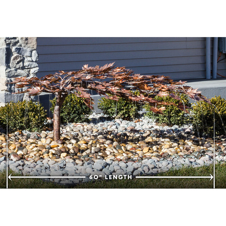 30" Copper Creeping Japanese Maple Tree Garden Fountain