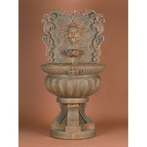 Green Man Outdoor Wall Fountain