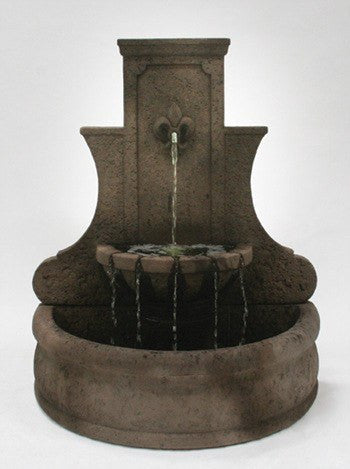 Fleur De Lis Wall Outdoor Fountain