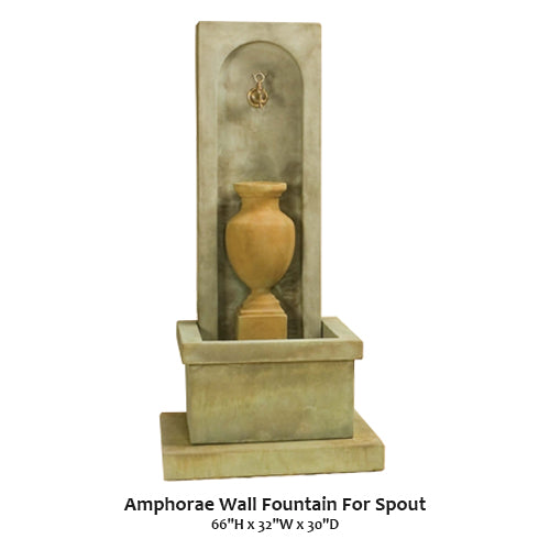 Amphorae Wall Fountain For Spout