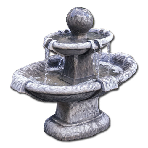 garden fountain stone cascade