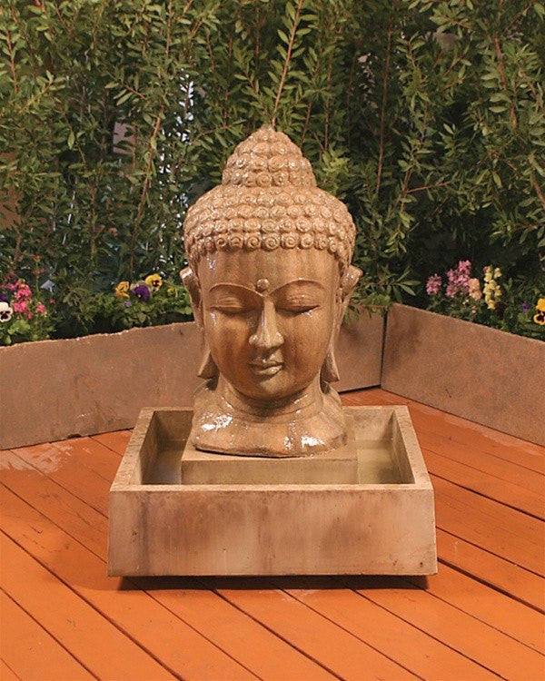 garden fountain Buddha Head GIST