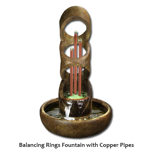 garden fountain Balancing Rings Henri