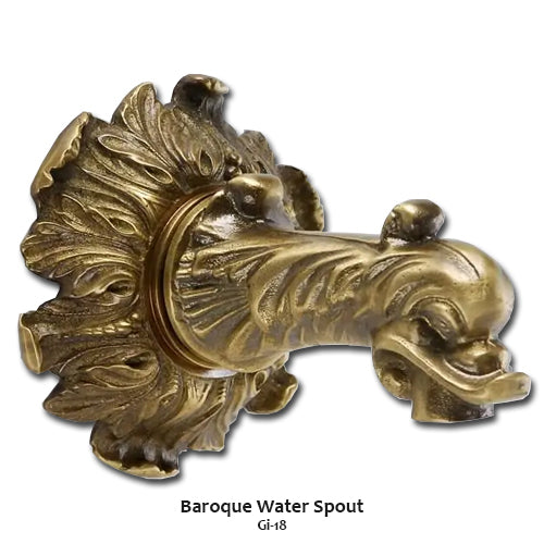 Foritalico Outdoor Water Fountain for Bronze Spout