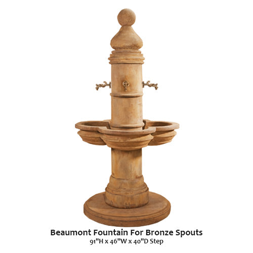 Beaumont Fountain For Bronze Spouts