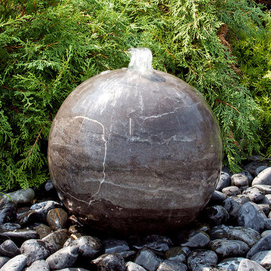 stone fountain limestone sphere