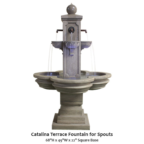 Catalina Terrace Fountain for Spouts