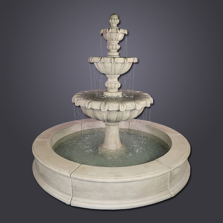 pond fountain Chateau Three Tier