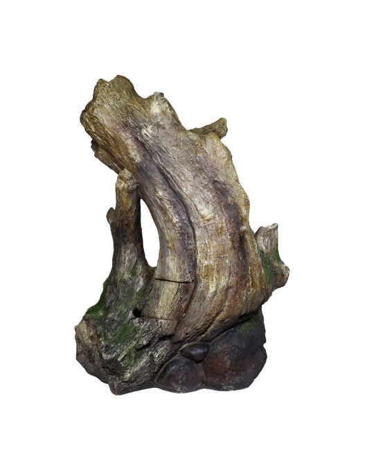 rainforest fountain curved log LED