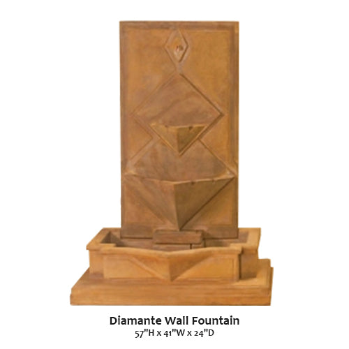 Diamante Wall Fountain