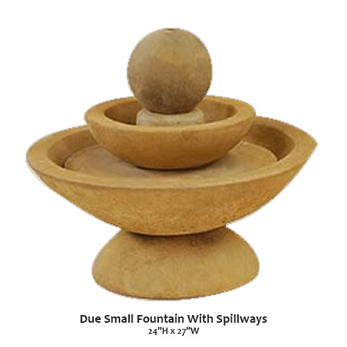 Due Small Fountain With Spillways