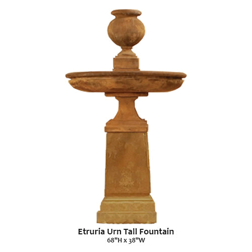 Etruria Urn Tall Fountain