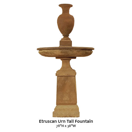 Etruscan Urn Tall Fountain