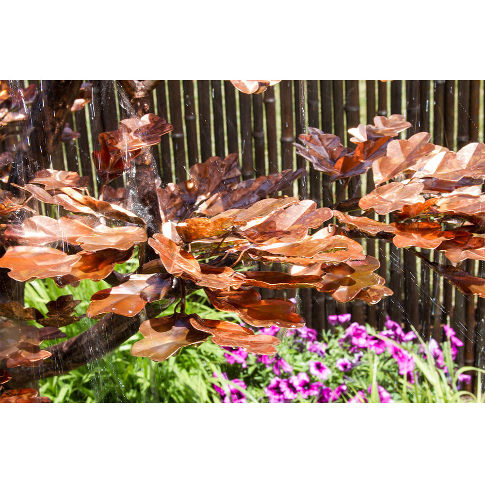 70" Copper Extra Tall Maple Tree Outdoor Garden Fountain