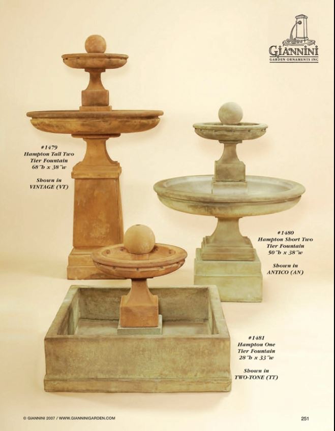 Hampton Short Two Tier Fountain