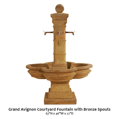 Grand Avignon Courtyard Fountain