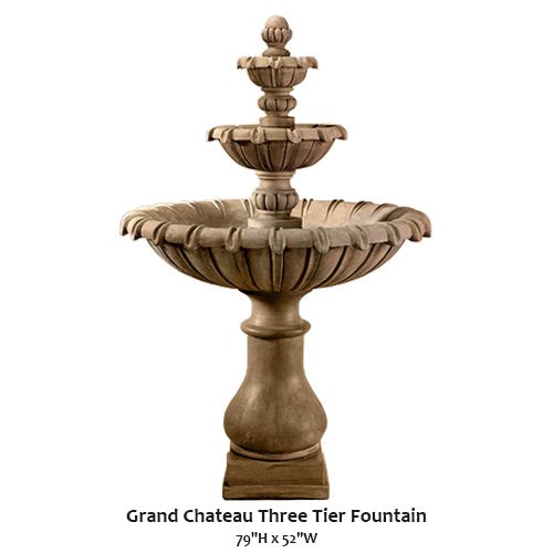 Grand Chateau Three Tier Fountain