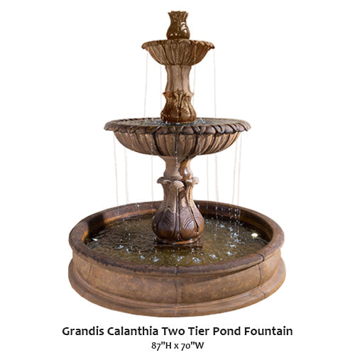 Grandis Calanthia Two Tier Pond Fountain