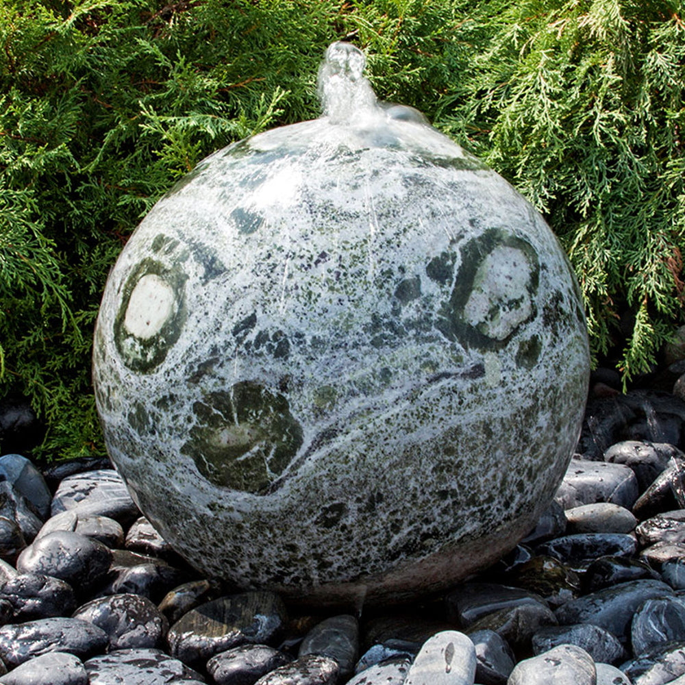 marble fountain Green Marble Sphere