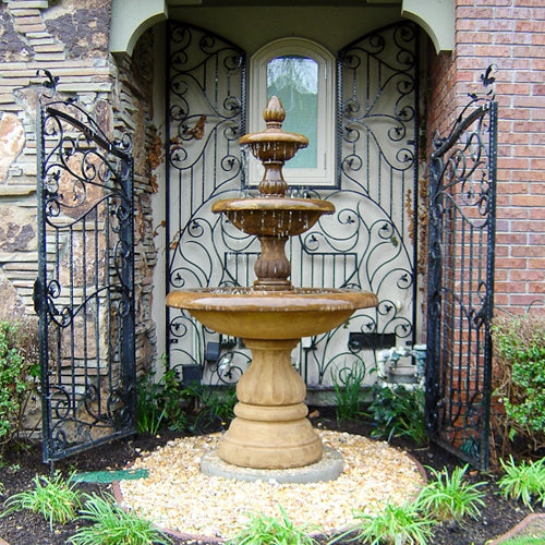 outdoor fountain Isola Three Tier