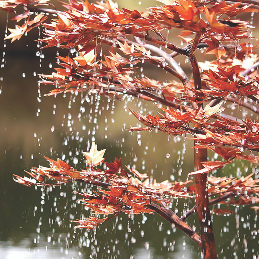 38" Copper Japanese Maple Tree Garden Fountain