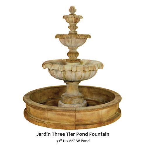 Jardin Three Tier Pond Fountain