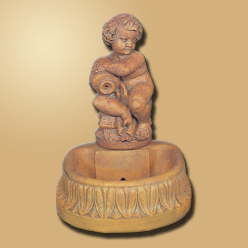 fountain jug boy statue