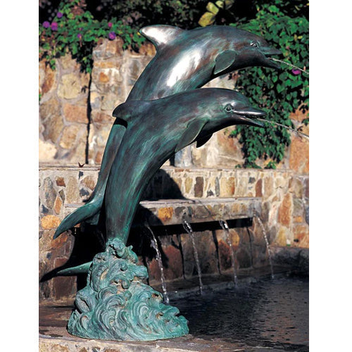 garden fountain Double Dolphins