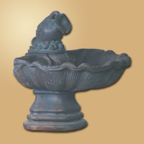 shell fountain water pitcher