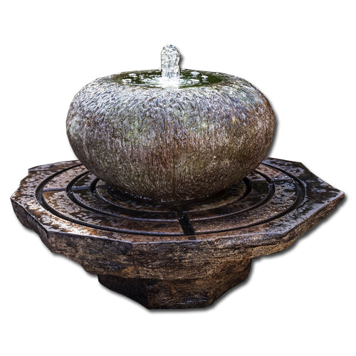 garden fountain stone cascade