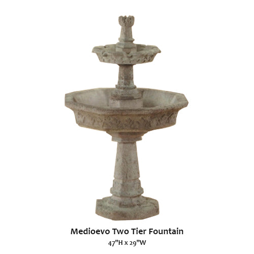 Medioevo Two Tier Fountain